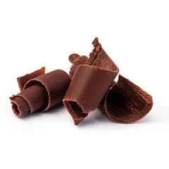 Shreds of chocolate